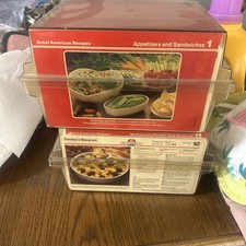 Vintage 1988 Great American Recipes Recipe Card Library Box 1-18 100% Complete picture