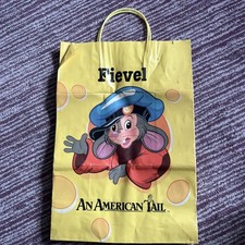 Rare Vintage 1986 promo paper gift bag Fievel Mousekewitz An American Tail Sears picture