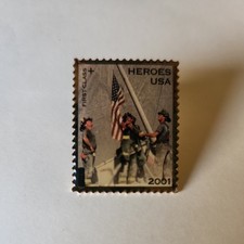 USPS Heroes Firefighter Stamp Pin 9-11  picture