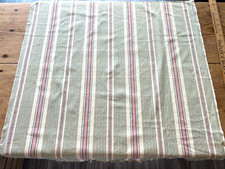 Vintage Striped Ticking Fabric Cotton Upholstery picture