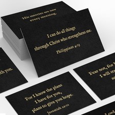 Bible Verse Cards, 60 Mini Scripture Cards with Bible Verses on 300GSM Pearl Pap picture