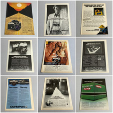 '70s 35mm Cameras, Film, Slides - Vintage Magazine Print Ads - Lot of 9 picture