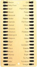 Magnetic Metal Grocery List, Shopping Home Reminder Tool, Reusable Shopping List picture