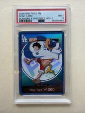 2026 One Piece Dodgers x One Piece Night DON Luffy PSA 9 Mint Promo picture
