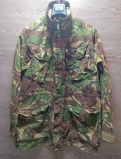 Vintage British Army DPM Combat Field Jacket 180/104 L Opti Zip Cold War Era  picture