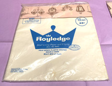 👗Vintage NOS Royledge Lanterns Shelf Lining Paper Edging Farmhouse Kitchen 15' picture