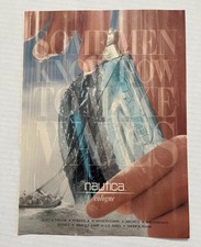 1995 Vtg Nautica Cologne Ships Magazine Ad - picture