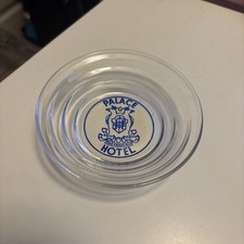 Vintage Palace Hotel Downtown San Francisco 4” Round Glass Dish/Ashtray EUC picture