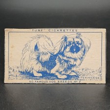1940s Turf Famous Dog Breeds PEKINGESE Vintage Tobacco Cigarette Card picture