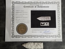 NICE SQUARE END SEDALIA POINT - MISSOURI - GREAT HISTORY - JOHN BERNER COA picture