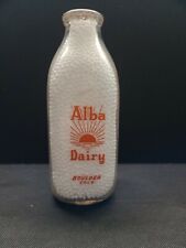 Alba Diary Boulder CO Milk Bottle 1 Quart picture