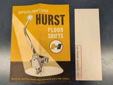 Vintage 1965 Hurst Floor Shift Advertising Pamphlet W/ Rare Booklet picture