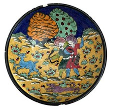 Vintage Turkish Hand Painted Bowl Ozyildiz Handmade Kutahya RARE picture