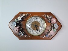 Vintage Pol O Craft Nails In Bloom Flower Nails Wall Clock picture