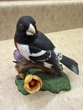 Lenox Rose-breasted Grosbeak Figurine 1991 Porcelain Garden Bird w/COA picture