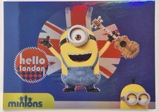 2015 Minions Movie Jumbo Pack Exclusives Foil Card 3/9 Stuart - Hello London picture