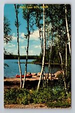 Ely MN-Minnesota, General Greetings Lake, Antique, Vintage c1971 Postcard picture