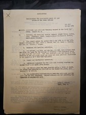 10 Pages Of confidential WWII military report dated May 16, 1945, Air Force Army picture