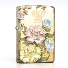 Zippo lighter 205 Asia Custom/ 360 Full Paintings Blossom Peony New In Box picture