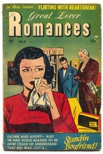 Great Lover Romances #8 1952- Pin-Up Pete- Dr Anthony King VG- picture