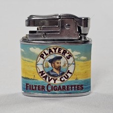 RARE UNUSED Vintage PLAYER'S Navy Cut Filter Cigarettes Automatic Lighter READ⬇ picture