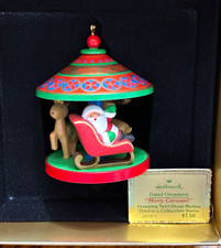 Vtg 1980 Hallmark Merry Carousel Christmas Ornament QX141-4 Boxed 3rd in Series picture