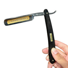 DOVO 41 Inox Stainless Straight Razor Ebenholz Ebony Wood Solingen AS IS picture