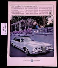 1969 GM PONTIAC '69 Pontiac Grand Prix Worth Waiting For Print Ad 46564 picture