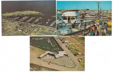 3 VINTAGE 1960'S VIEW OF WESTPORT WASHINGTON FISHING TOWN POSTCARD picture