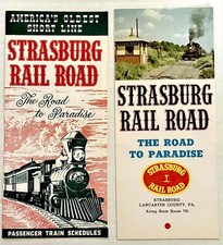 Strasburg Rail Road Brochures 2 1961 & 1962 NM/MT RARE picture