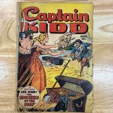 CAPTAIN KIDD #25 Comics 1949 Pirate Treasure Cover Fox Feature Syndicate Scarce  picture