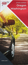 New AAA OREGON - WASHINGTON STATE ROAD MAP Highway Tour OR/WA LATEST 2025 picture