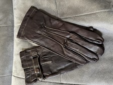 WWII Imperial Japanese Army Air Service Leather Pilot Flight Gloves Vintage picture