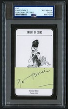 Fanny Brice signed autograph 3x5 Actress Comedian Custom Cut PSA Slabbed picture