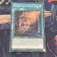 YUGIOH WANTED: SEEKER OF SINFUL SPOILS SUPER RARE NM 1ST RA03-EN074 picture