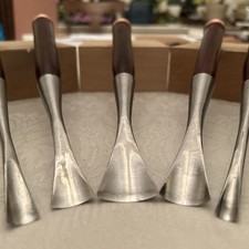 Custom Forged Long neck socket 5 Gouge Chisel Set #7 / 10, 15, 20, 25, 30 W/Case picture