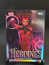 2026 Topps Marvel Neon NH-4 Neon Heroines Scarlet Witch Case Hit picture