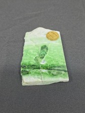 Vtg 1984 USSR East Siberian Excursions Green Jade Slab Soviet IGC Irkutsk Minera picture