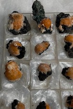 Stellar Bright Orange Thomsonite with Mesolite – Aesthetic Specimens 12 Piece Wh picture