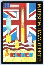 Postcard Pennsylvania Eldred World War II Museum Stained Glass Window picture