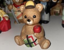 Vintage Home Interiors Teddy Bear Student Figurine #1413 HOMCO Decor Vintage picture