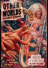 rare OTHER WORLDS SCIENCE STORIES May 1951 cover by Bok picture