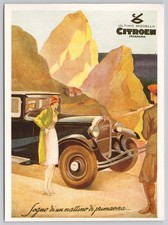 1934 poster features the Citroën C6 Lictoria Sex,  produced by Citroën Italiana picture