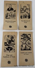 Original 1936 Texas Centennial Lot Of 4 Leaflets / Dallas World Fair Era picture