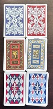 Vtg KEM Plastic Playing Cards Acanthus Leaf-Harvest- Florentine 6 Decks Total picture