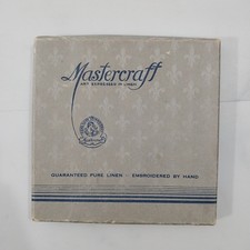 Emboidered dollies Mastercraft pure linen Antique picture