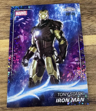 2025 Topps Chrome Marvel Studios Iron Man Tony Stark #1 Iron Man Speckle #d /49 picture