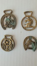 Horse Brass smaller Medallion Antique Show Parade Harness 4 1 PRICE FROM ENGLAND picture
