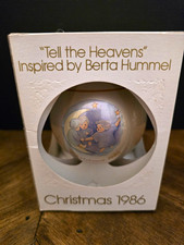 Schmid Angel Christmas Ball Ornament Limited Edition Hanging 1986 MPN W-743 Rare picture