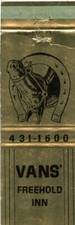 Vans Freehold Inn Matchbook picture